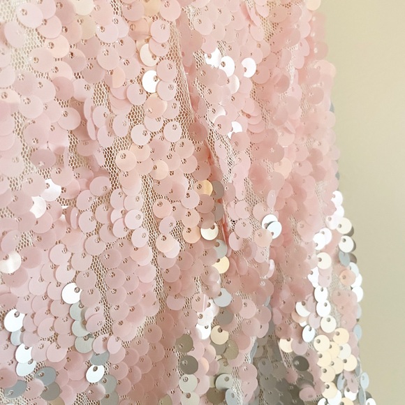 SUPERDOWN Aubree Sequin Valentine Mini Skirt NWT Size L - Picture 5 of 10